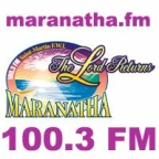logo 100.3 FM Radio Maranatha